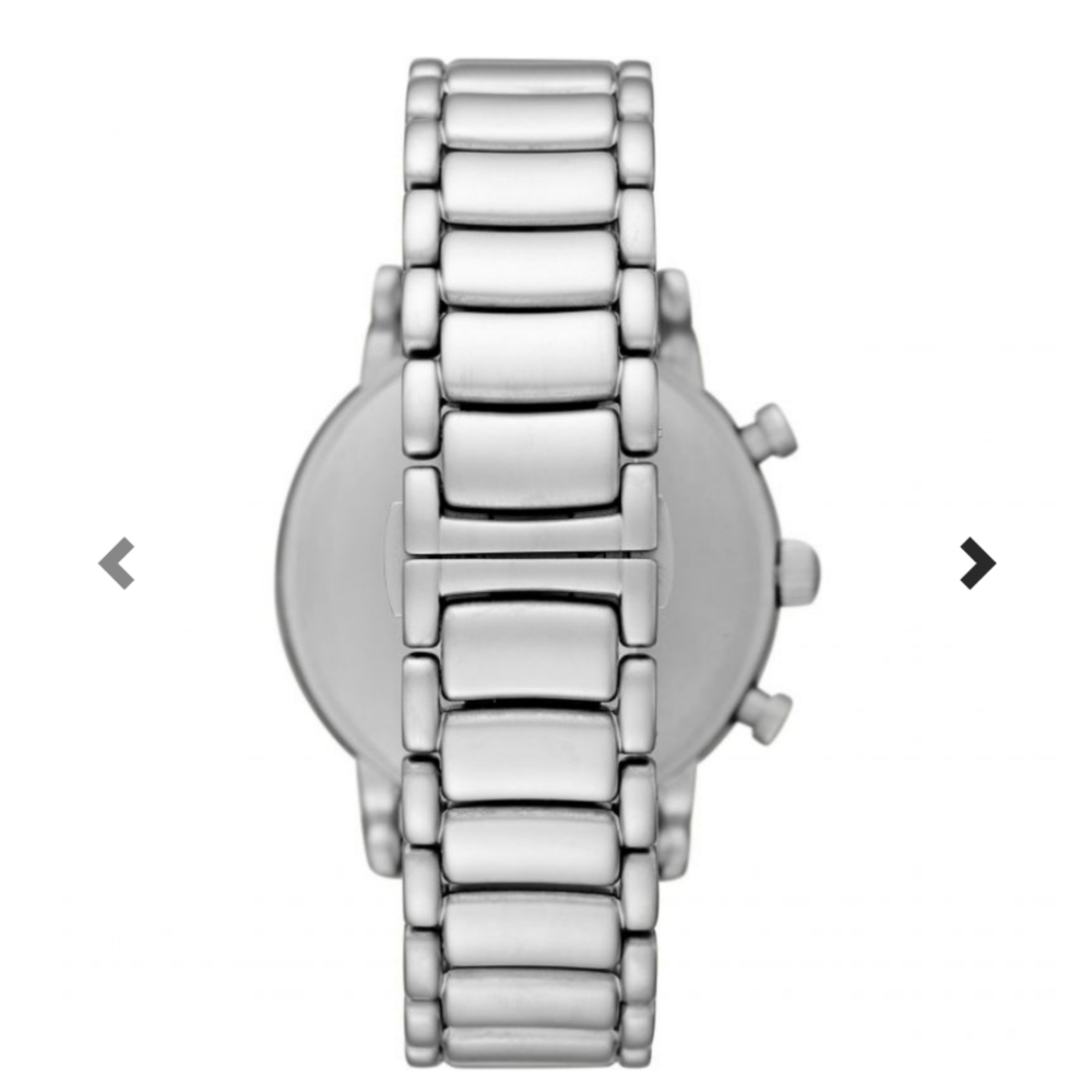 EMPORIO ARMANI CHRONOGRAPH STAINLESS STEEL WATCH - Picture 2 of 11